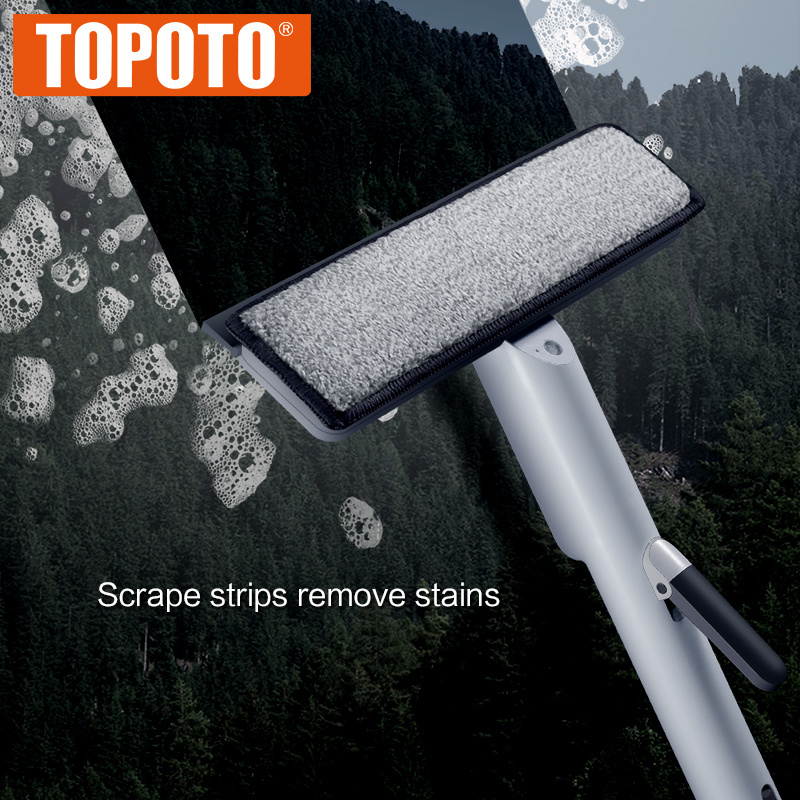 TOPOTO hot sale customization magic professional cleaning window glass cleaner squeegee spin 180 squeeze tool wipers mop