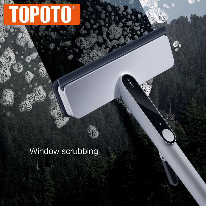 TOPOTO hot sale customization magic professional cleaning window glass cleaner squeegee spin 180 squeeze tool wipers mop