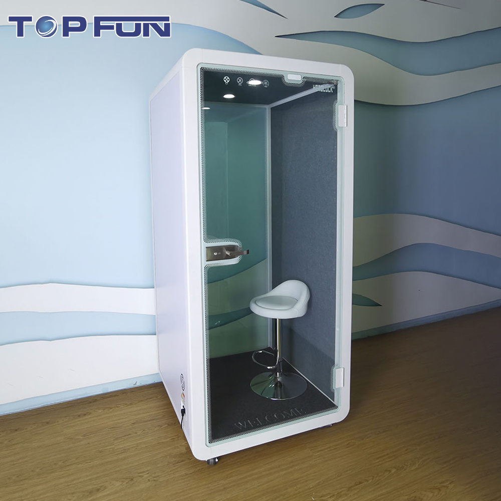 Guangzhou Supply Movable Assemble 1 Person Soundproof Phone Booth Silence Soundproof Telephone Pod House For Sale