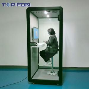 Guangzhou Supply Movable Assemble 1 Person Soundproof Phone Booth Silence Soundproof Telephone Pod House For Sale