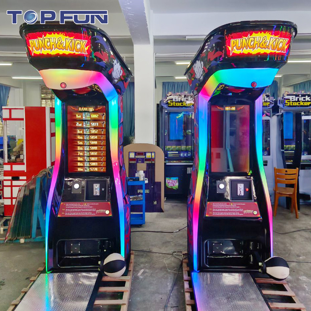 Amusement Park Equipement Coin Operated Boxing Arcade Machine Indoor Sport Punch Boxing Game Machine