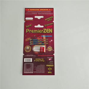 PremierZen Male Enhancement Pills Blister Pack Packaging Rhino Blister Card For Capsules