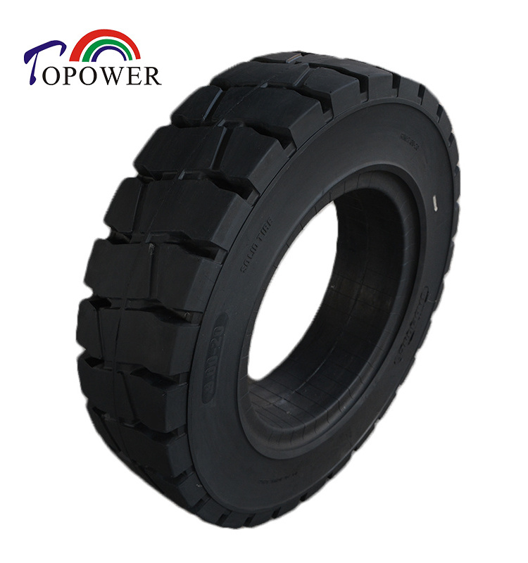 pneumatic solid rubber tires forklift solid wheels 10.00 20   with rim