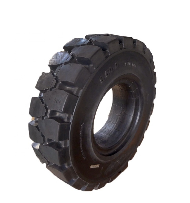 All Terrain Forklift Tyres 7.00-12 600 9 Solid Forklift Tyre and Rim