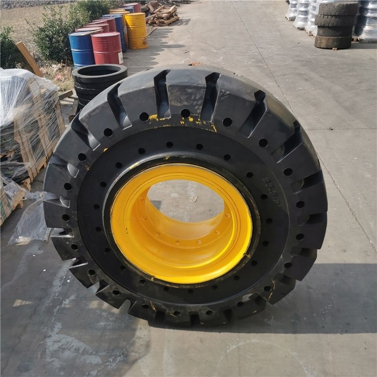 Factory Supply High Load Gantry Crane Front Crane Tire Wheel Loader Solid Tire OTR Tire 23.5-25 23.5x25 23.5*25