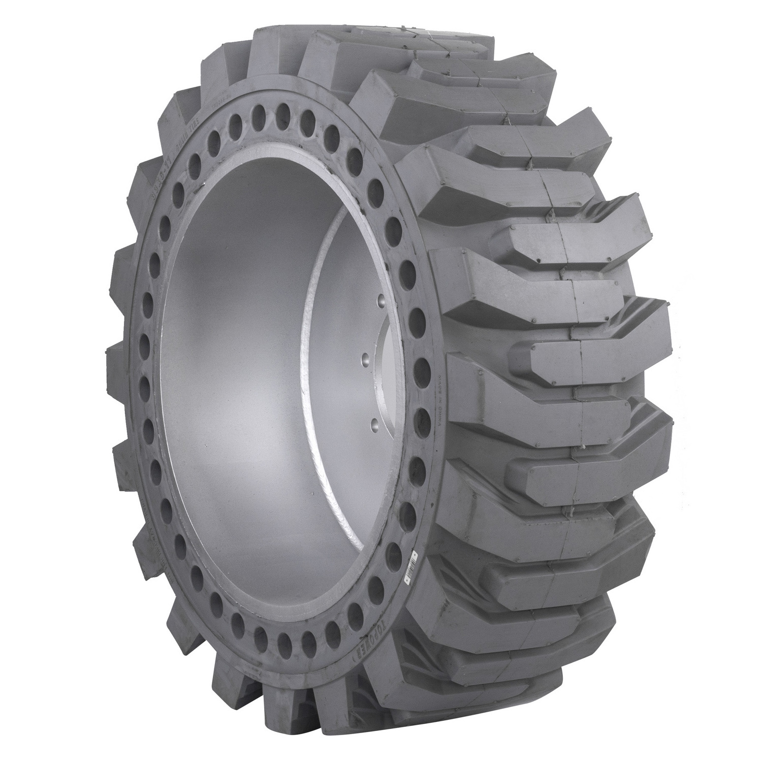 Topower Brand Premium Quality Skid Steer Loader Rubber Tire 10-16.5 12-16.5 Off-road Solid Tire