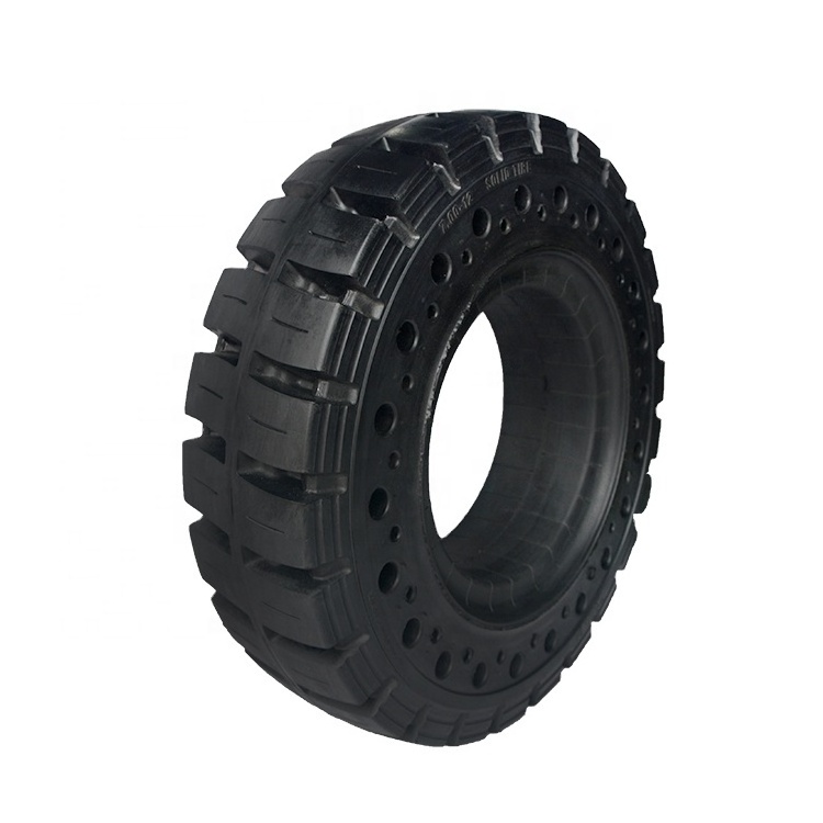 Factory Direct Supply Solid Rubber Tire  7.00-12  7x12  700-12 for Sweeper and Forklift