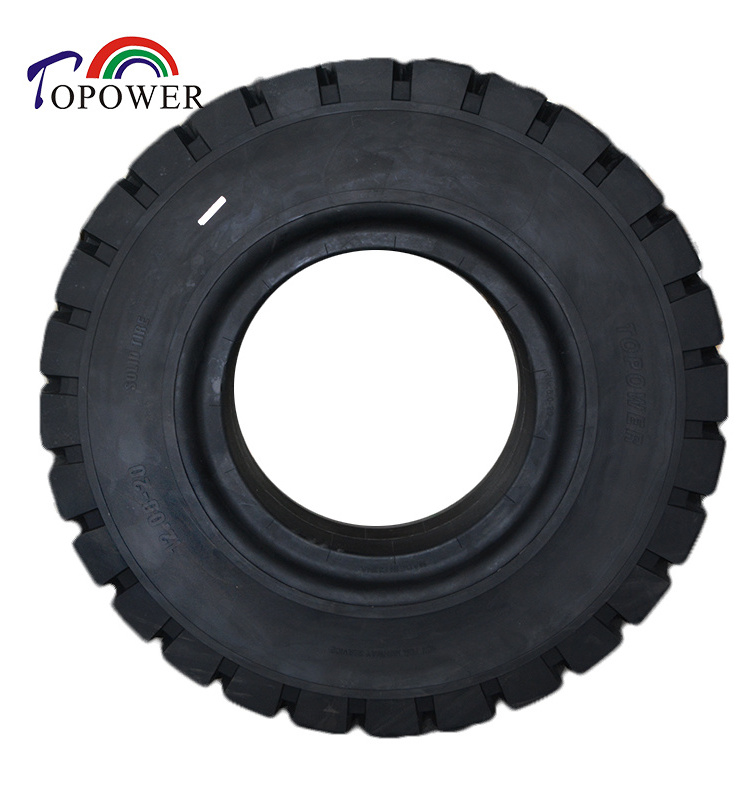 pneumatic solid rubber tires forklift solid wheels 10.00 20   with rim