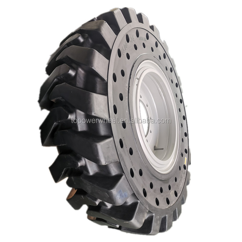 1400X24 TELEHANDLER SOLID TIRE AND RIM 14.00-24