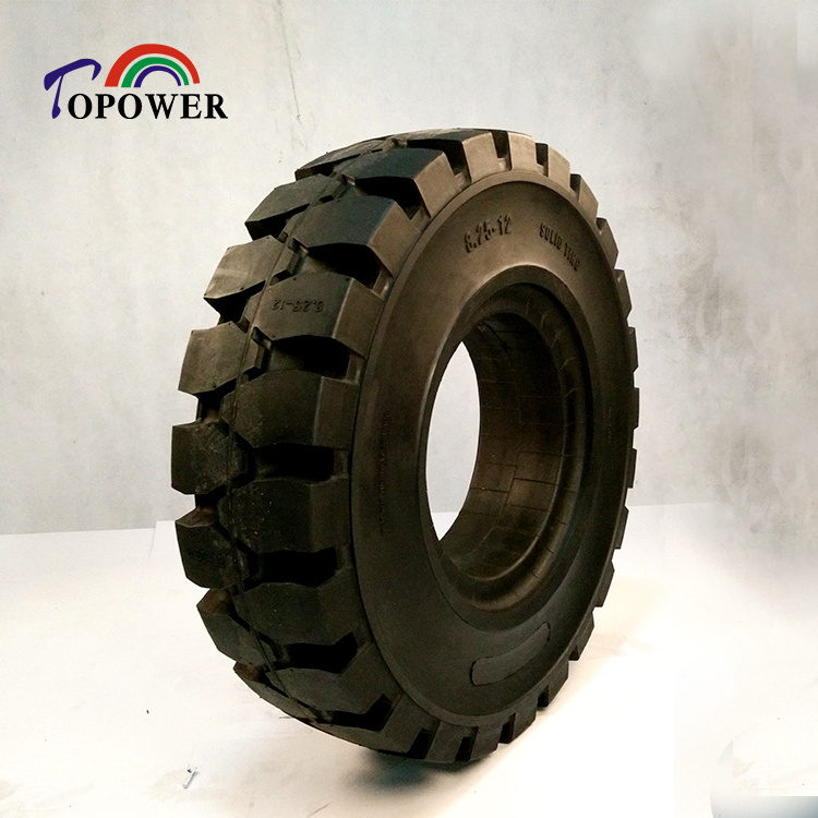 Forklift solid tire manufacturer solid tyre supplier 500 different sizes solid tyre with rims non marking available