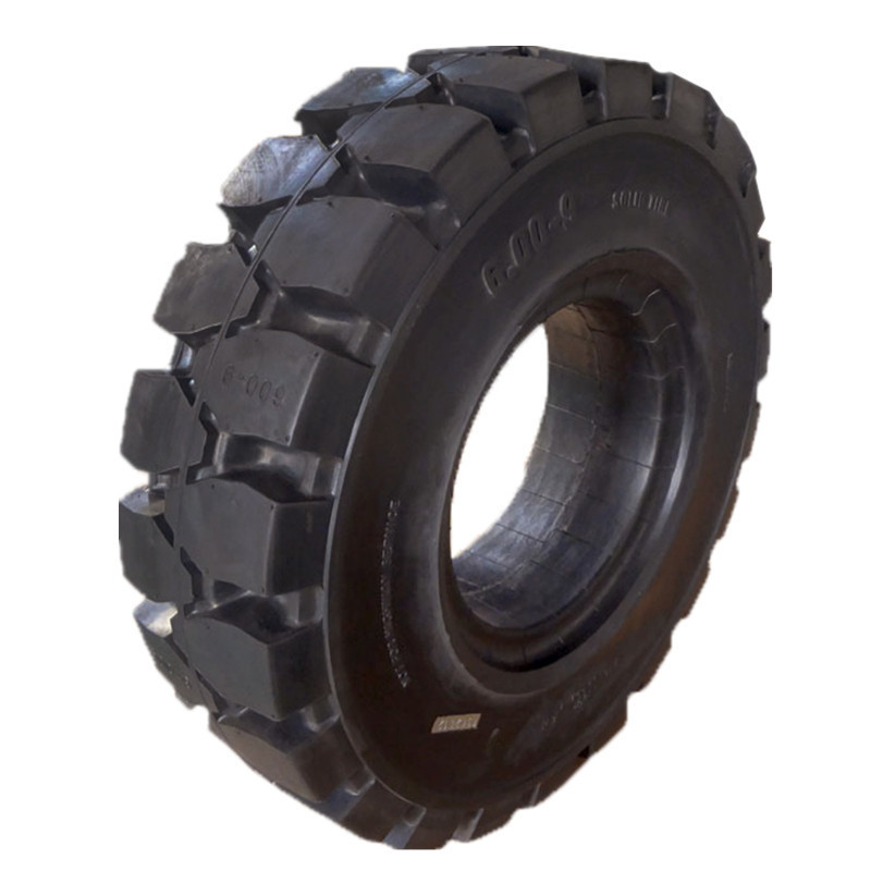 All Terrain Forklift Tyres 7.00-12 600 9 Solid Forklift Tyre and Rim