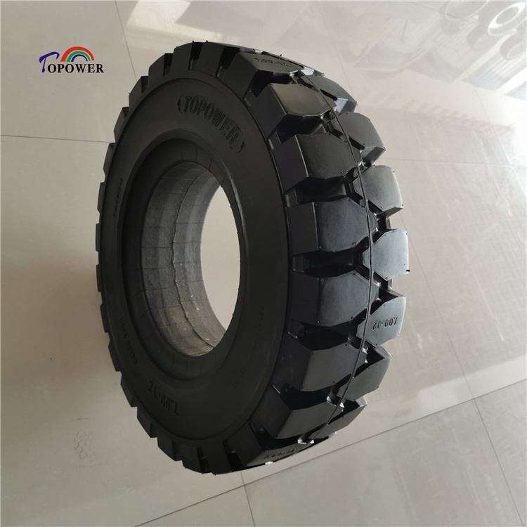 Resilient Solid Tyre For Forklift Tire 700 12