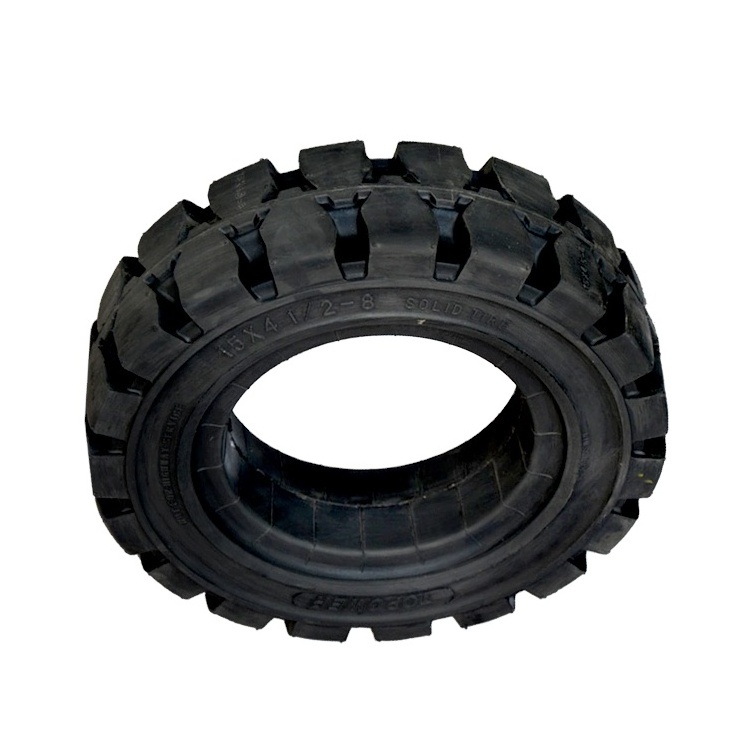 Natual Rubber Electric Forklift Solid Tyre 15X4 1/2-8 15x4.5-8