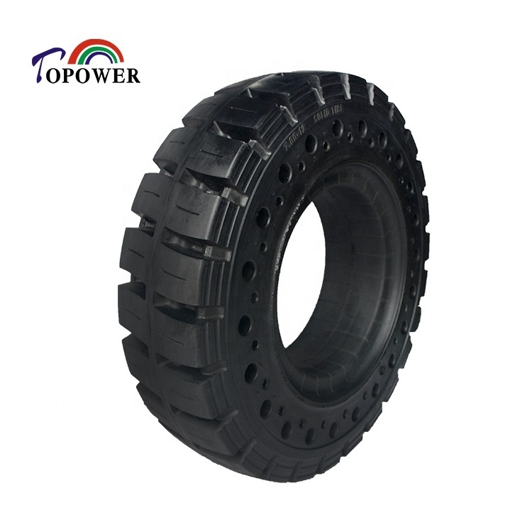 High quality Warehouse and port use 700x12 industrial forklift truck solid tire 7.00-12