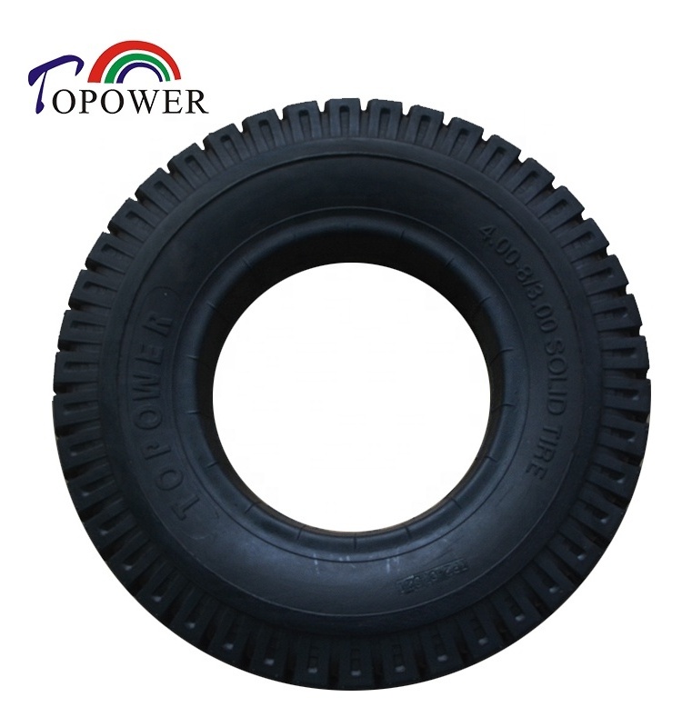 TOPOWER High quality trailer tire and wheel and  tire 4.00-8 tractor trailer tires