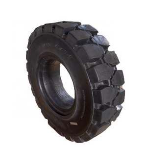 All Terrain Forklift Tyres 7.00-12 600 9 Solid Forklift Tyre and Rim