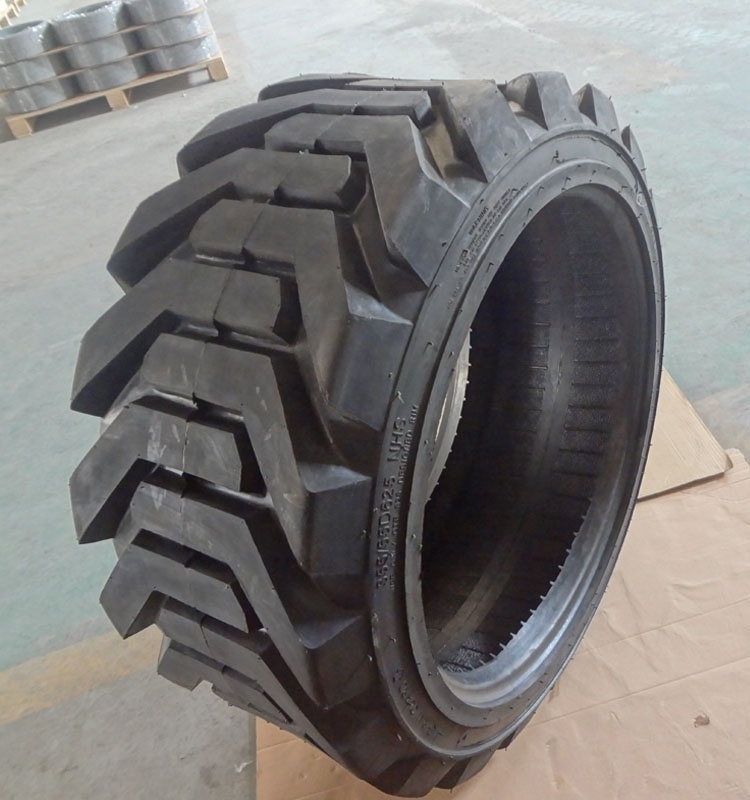 Outrigger tire 355/55d625 PU foam filled tyre for boom lift