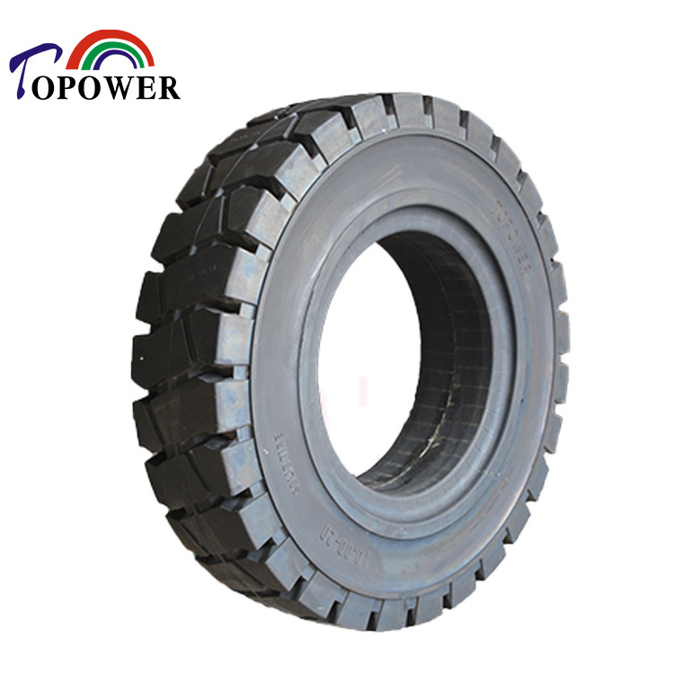 pneumatic solid rubber tires forklift solid wheels 10.00 20   with rim