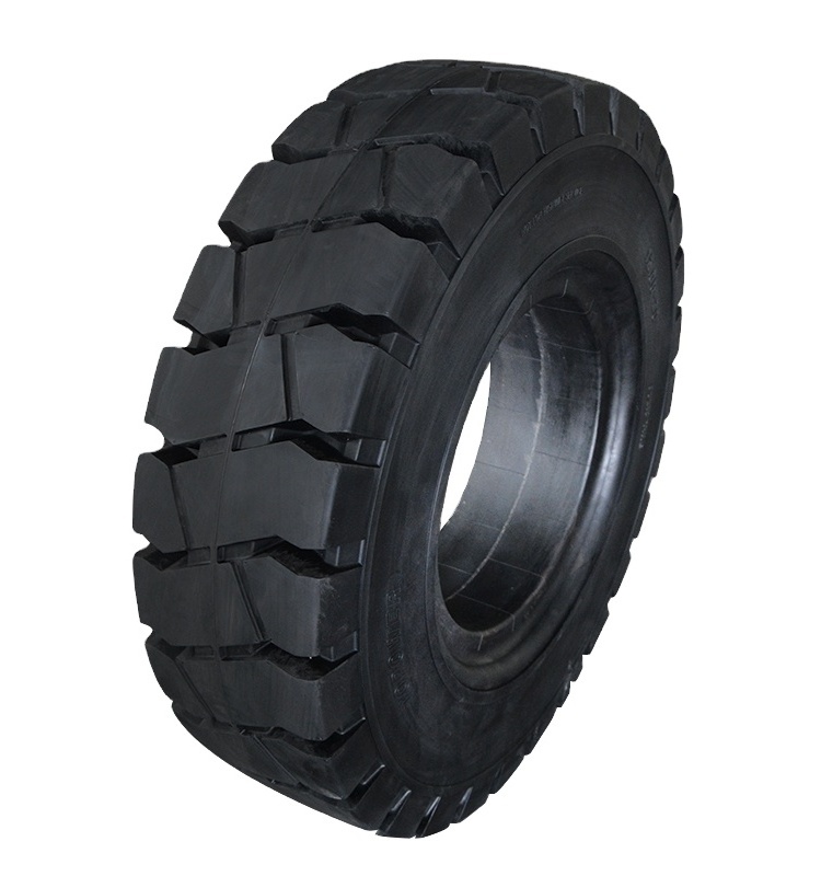 Solid rubber tire used for forklift industrial trailer skid steer loader telehandler wheel loader manlift