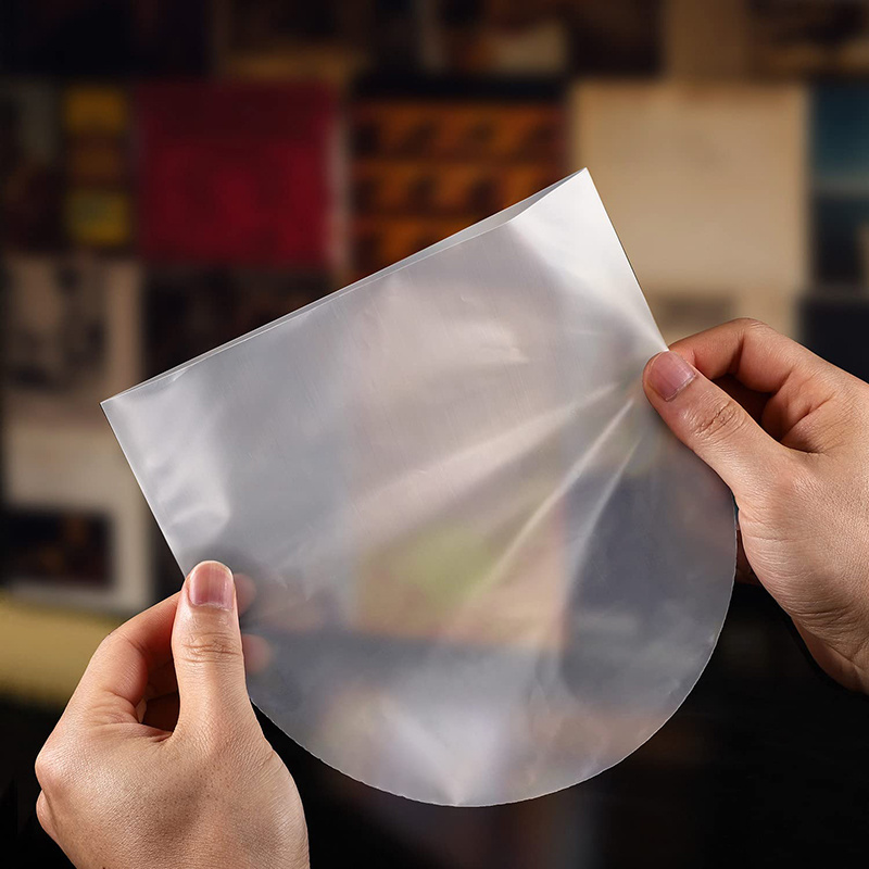 Anti-Static 12 Inch Semi-Transparent Plastic Inner Record Cover Sleeves for Record Covers