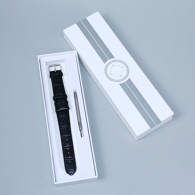 Customized Paper White Watch Strap Box Packaging for Apple Watch Strap Band