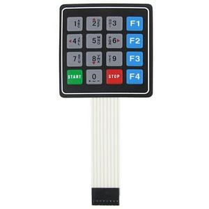 Customized Fuel Dispenser Front Control Panel 4*4 Keypad Switch Metal Dome Embossed Waterproof and Durable 16key Membrane Switch