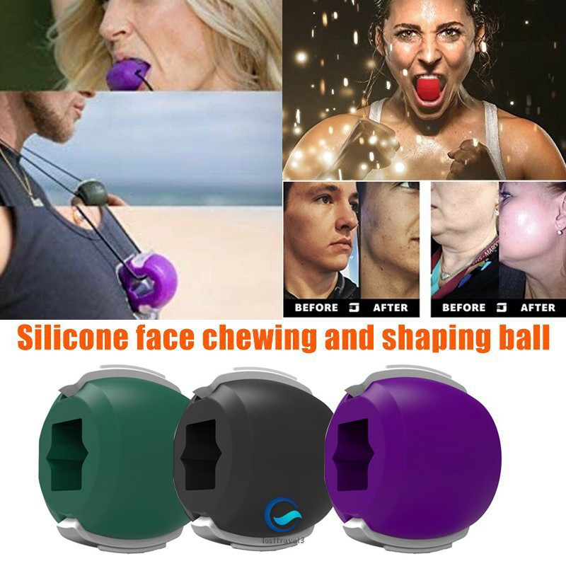 Promotional Fitness Ball Facial Silicone Jawline Jaw Line Exerciser For Mouth Neck Face