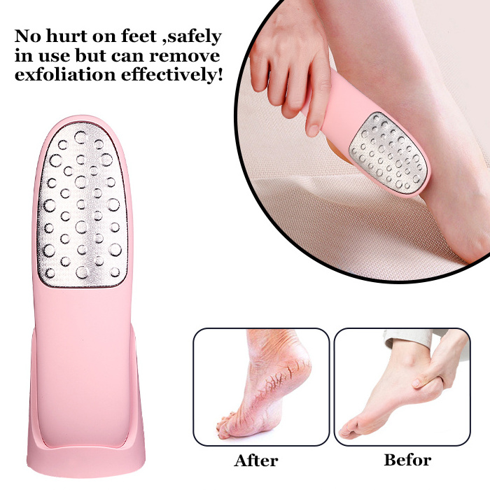 Best Double-Sided Custom Foot Rasp Stainless Steel Metal Callus Remover Pedicure Foot File For Dead Hard Dry Skin Corns