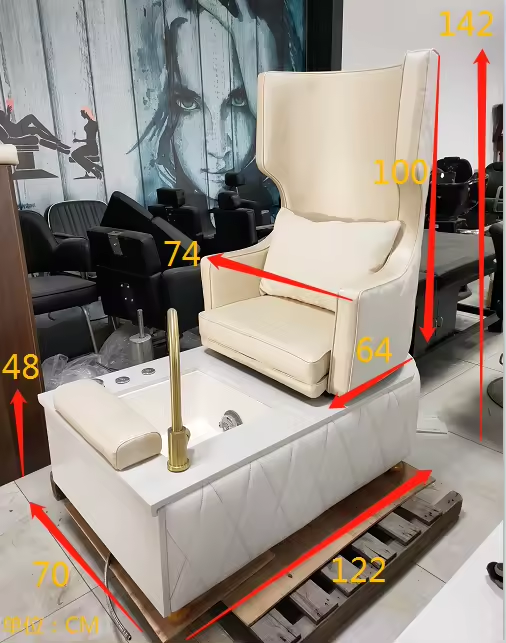 Trending Products 2024 New Arrivals Furniture Equipment Luxury Massage Spa Pedicure Chair With FRP Heating Tub