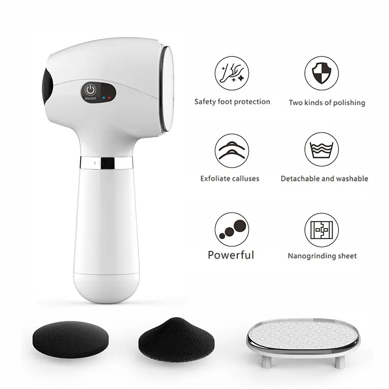 Wholesale USB Cordless Foot Grinder Pedicure Rechargeable Electric Foot File Callus Remover