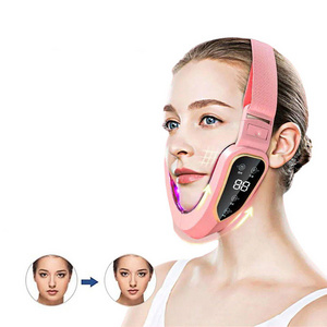 V-face Face Lifting Double Chin Massager Facial Firming Device Face Lifting Beauty Device With EMS Vibration