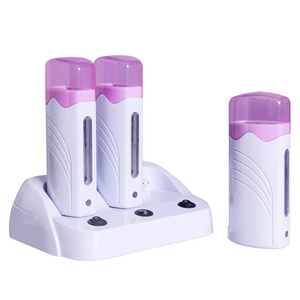 Hot Selling Cheaper Professional Double Triple Paraffin Warmer Hair Removal Wax Heater Machine Roll on Wax Heater with Cartridge