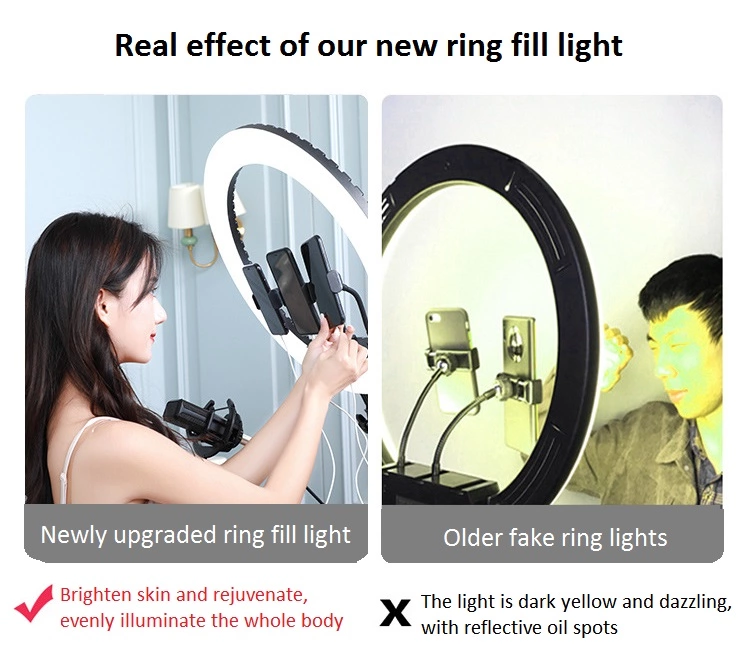 21 inch Tik Tok Ringlight Circle Beauty Makeup Selfie Ring Light Led Photographic Light With Tripod Stand