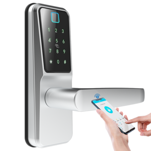 Tuya smart App remote dynamic password wood door lock smart fingerprint door lock for bedroom Home