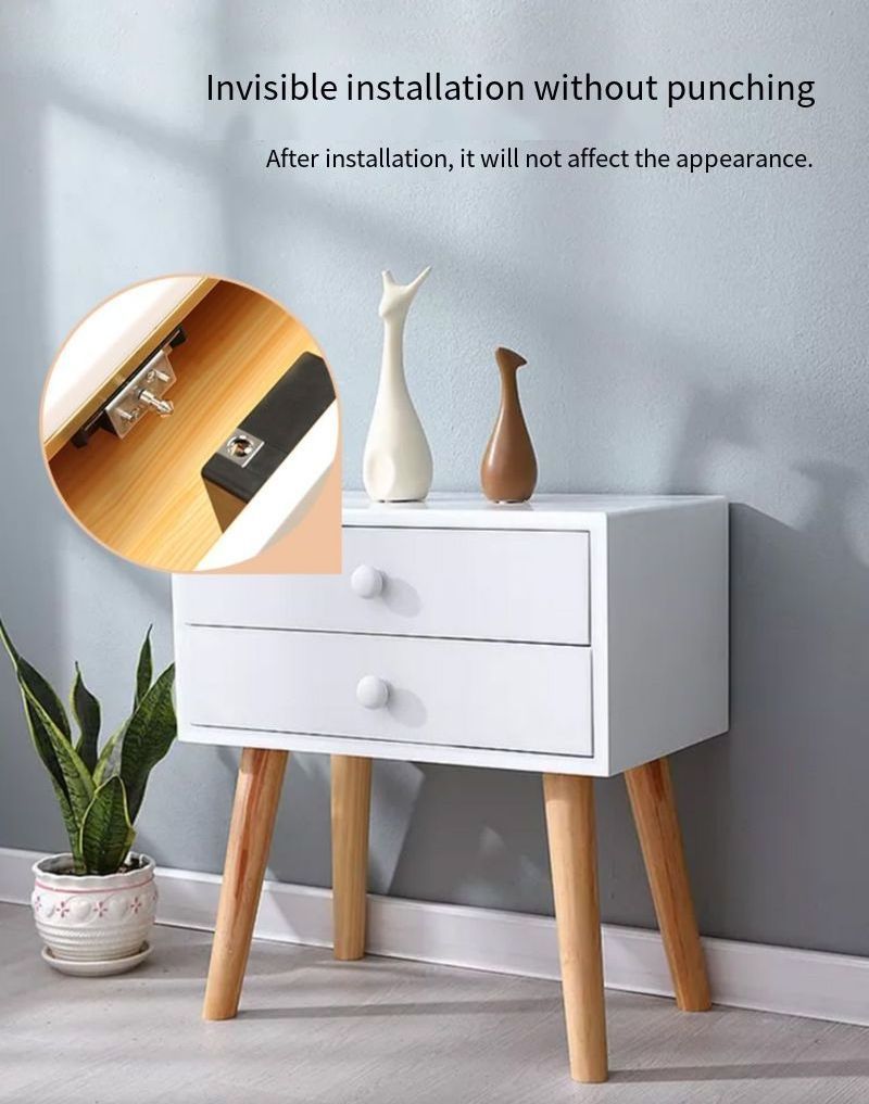 Smart Drawer Lock File Cabinet Furniture Shoe Letter Box Digital Printing Blue teeth App Smart Drawer Lock