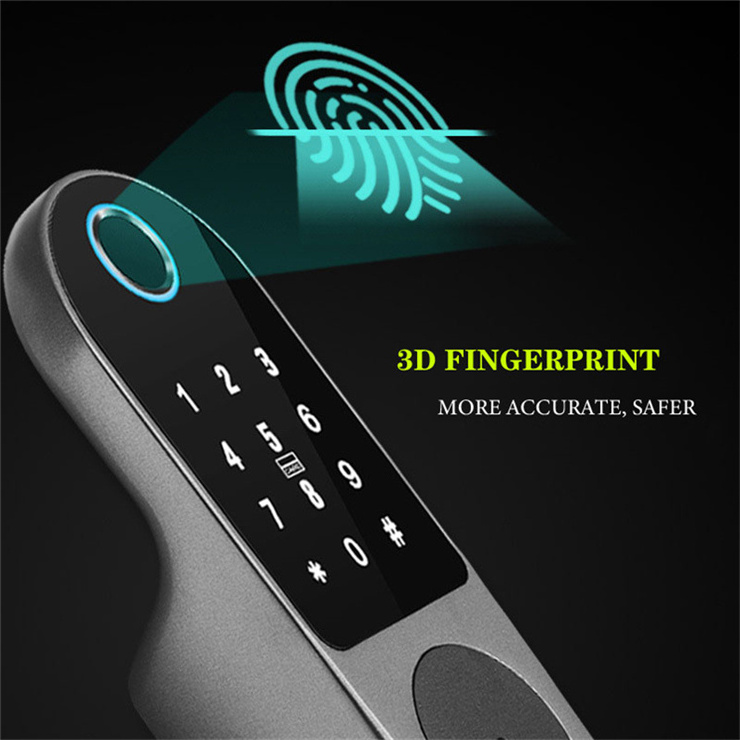 fingerprint unlocking remote control locks rim lock smart access control tuya or TT lock Das geheimschloss.