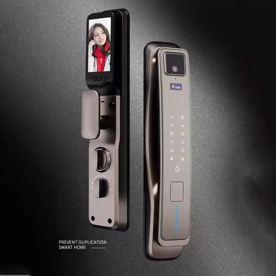 keyless entry door lock 3d face recognition smart door lock finger vein lock with Xhome cerradura inteligente