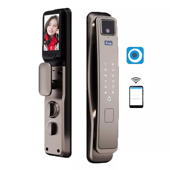 keyless entry door lock 3d face recognition smart door lock finger vein lock with Xhome cerradura inteligente