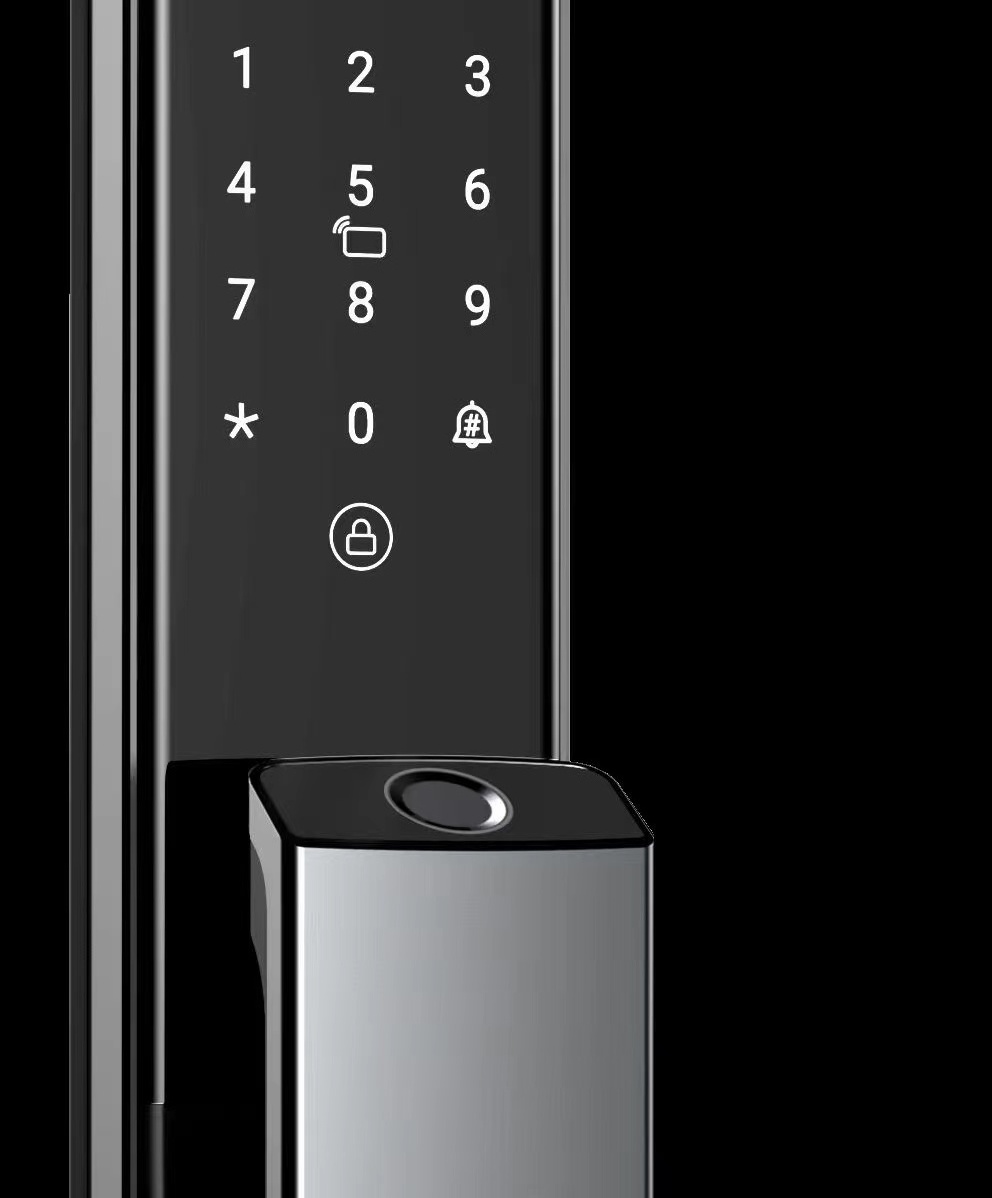 TOPTEQ X10 Smart Lock Tuya Wifi Card Access Control Smart Code Digital Fingerprint Automatic Door Lock With Camera