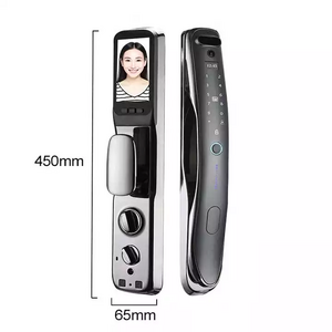 Topteq S17 smart lock front door  ttlock wifi front adoor lock tuya smart door lock with camera