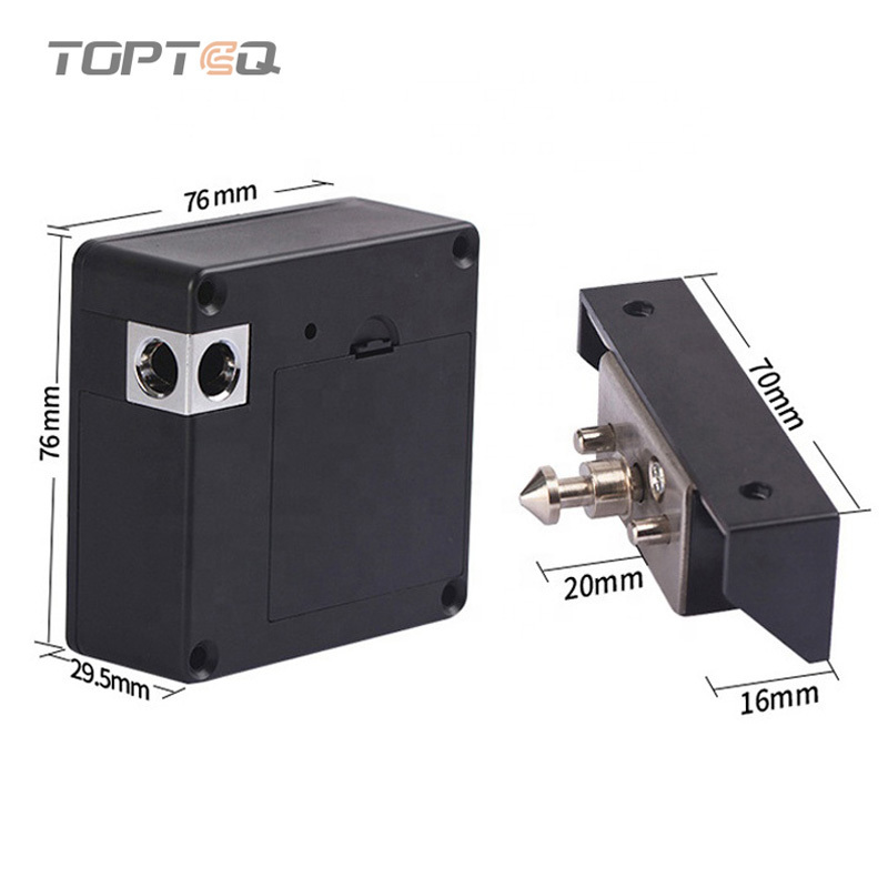 TOPTEQ L6+ Smart Keyless Cabinet Drawer Lock TTlock Rfid Card Bluetooth Cabinet Lock App Digital Cabinet Lock Electronic