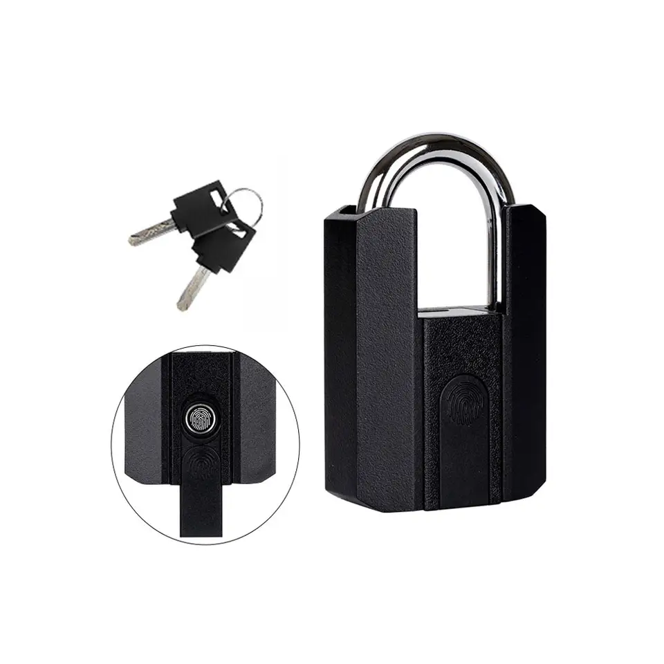 TOPTEQ Embrace the Smart Lifestyle Weatherproof Design TTLock Fingerprint Padlock Key Unlock Padlock