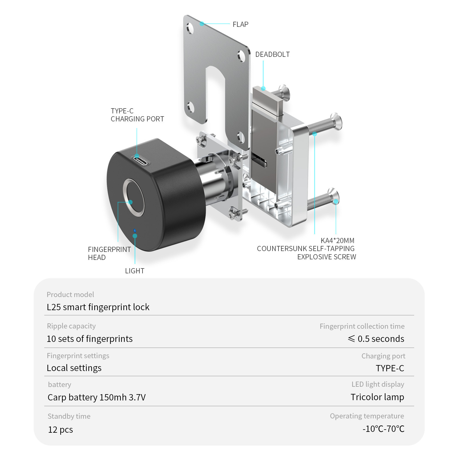 smart door fingerprint locker suitable for gym sports school locker door lock set finger print cabinet lock