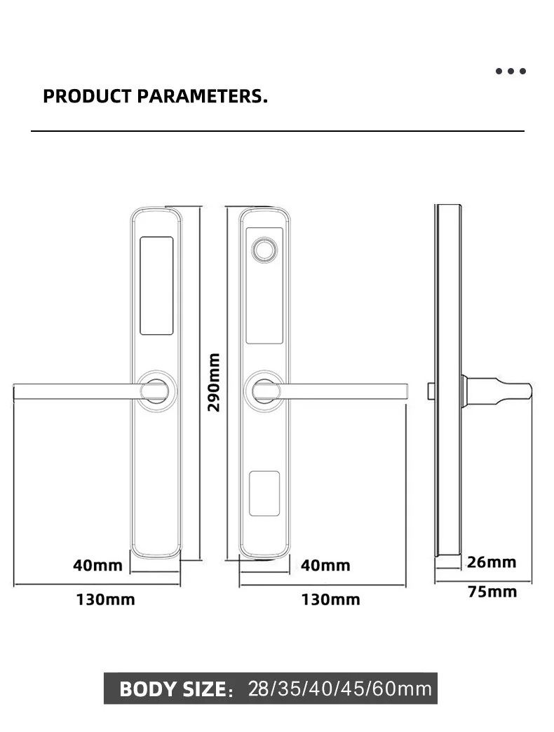 TOPTEQ F2 waterproof smart door lock ss 304 sliding door lock tuya ble fingerprint door lock