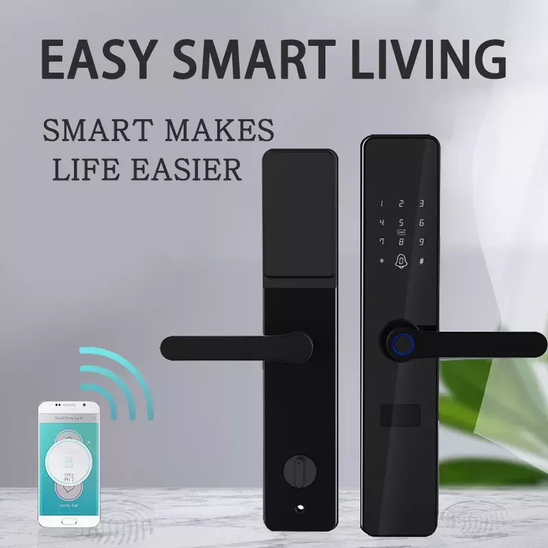 Tuya Password Digital Door Smart Lock Wifi Biometric Fingerprint TTlock Smart Door lock