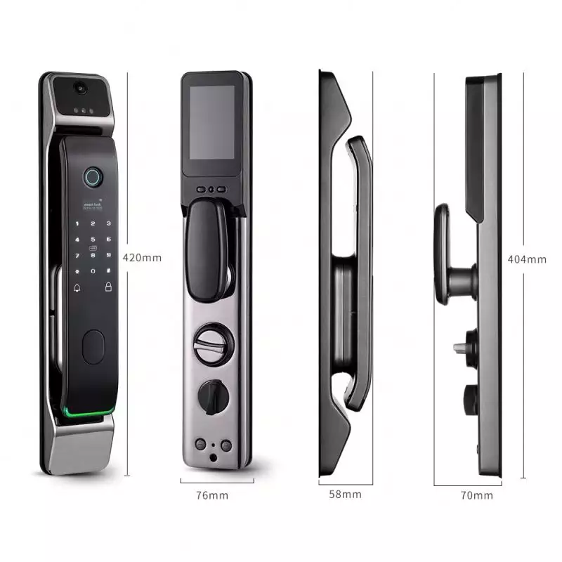 TOPTEQ KDS2 3D Face Smart Door Lock with Camera High Quality Tuya Wifi Door Lock Lock Manufacturer