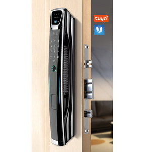 Face Recognition Smart Fingerprint Door Lock  With Camera Remote Control Tuya App Rfid Card Fully Automatic Security Door Lock