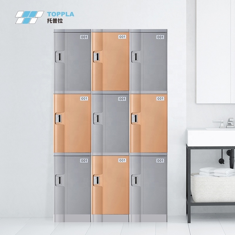 Durable Waterproof plastic outdoor Locker For Gym Fitness Club Changing Room Staff Personal Lockers Staff abs locker Cabinet