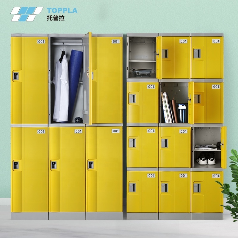 Durable Waterproof plastic outdoor Locker For Gym Fitness Club Changing Room Staff Personal Lockers Staff abs locker Cabinet