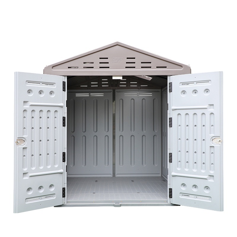 New 10x10  Mobile temporary complete tiny portable village shelter plastic house for sale outdoor shed storage house plastic